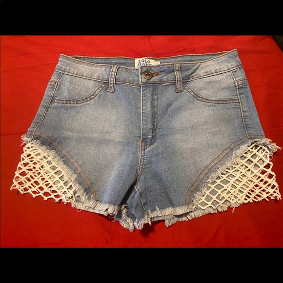 Net side Lolo Jean Shorts - Picture 1 of 2